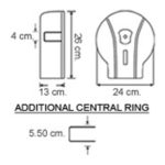POJEMNIK NA PAPIER TOALETOWY JUMBO DOZ TD - obrazek 3