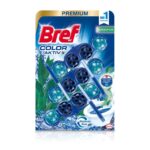 BREF COLOR AKTIV 3 x 50g - zawieszka barwiąca do wc