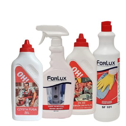 ZESTAW CZYSTE FUGI - środki do czyszczenia fug i płytek 4 szt.